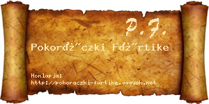 Pokoráczki Fürtike névjegykártya